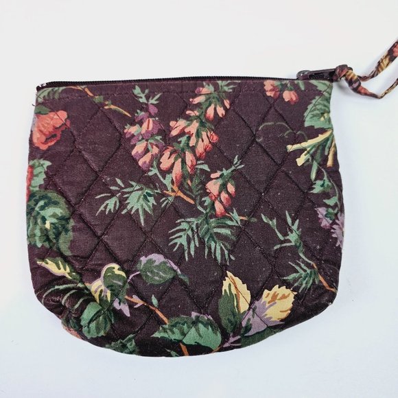 2 Piece Vintage 1993 Vera Bradley Tote Handbag AND Make-up Bag in Wildwood, EUC - Picture 10 of 13